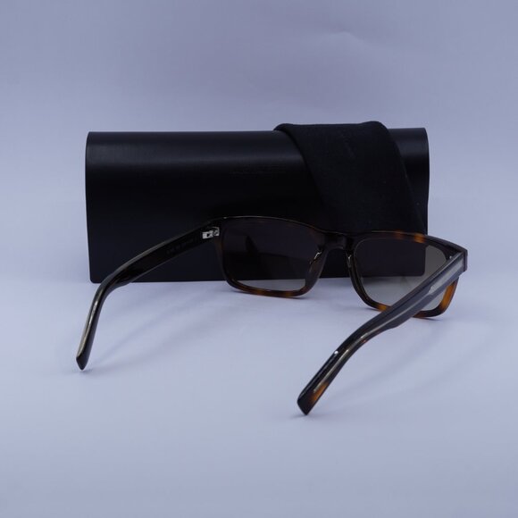 Saint Laurent SL662 002 Rectangle Sunglasses - Havana/Brown - Picture 3 of 11